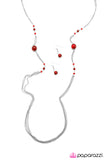 Paparazzi "Half Past Midnight - Red" necklace Paparazzi Jewelry
