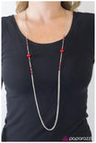 Paparazzi "Half Past Midnight - Red" necklace Paparazzi Jewelry