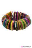 Paparazzi "Half The Fun - Multi" bracelet Paparazzi Jewelry