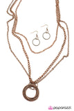 Paparazzi "Hallelujah - Copper" Necklace & Earring Set Paparazzi Jewelry