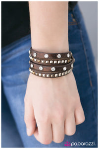 Paparazzi "Hall of Fame - Brown" bracelet Paparazzi Jewelry