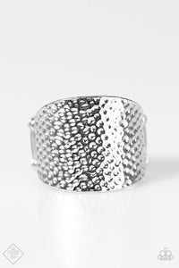 Paparazzi "Hammer it Home" FASHION FIX Silver Ring Paparazzi Jewelry