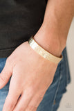 Paparazzi "Hammer Away" Gold Bracelet Paparazzi Jewelry