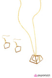 Paparazzi "Handle With Care - Gold" necklace Paparazzi Jewelry