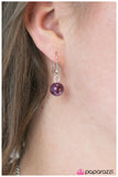 Paparazzi "Hanging By a Moment" Purple Necklace & Earring Set Paparazzi Jewelry