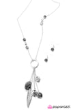 Paparazzi "Hanging By a Moment" Silver Necklace & Earring Set Paparazzi Jewelry