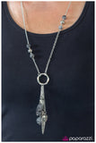 Paparazzi "Hanging By a Moment" Silver Necklace & Earring Set Paparazzi Jewelry