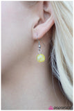 Paparazzi "Hanging By a Moment" Yellow Necklace & Earring Set Paparazzi Jewelry