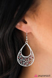 Paparazzi "Hanging Gardens" Red Earrings Paparazzi Jewelry