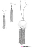 Paparazzi "Hanging On Every Word-White" necklace Paparazzi Jewelry