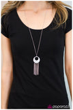 Paparazzi "Hanging On Every Word-White" necklace Paparazzi Jewelry