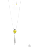 Paparazzi "Happy As Can BEAM” Yellow Necklace & Earrings Set Paparazzi Jewelry