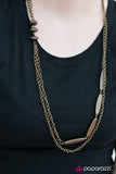 Paparazzi "Happy As The Day Is Long - Brass" necklace Paparazzi Jewelry