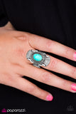 Paparazzi "Happy Hunting Ground" Blue Ring Paparazzi Jewelry