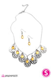 Paparazzi "Happy Tears - Yellow" necklace Paparazzi Jewelry