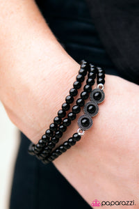 Paparazzi "Happy Trails" Black Bracelet Paparazzi Jewelry