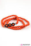 Paparazzi "Happy Trails" Orange Bracelet Paparazzi Jewelry