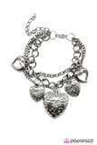 Paparazzi "Hard Not to Love" Black Bracelet Paparazzi Jewelry