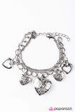 Paparazzi "Hard Not to Love" Silver Bracelet Paparazzi Jewelry