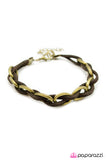 Paparazzi "Hard To PerSUEDE - Brass" bracelet Paparazzi Jewelry