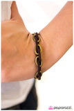 Paparazzi "Hard To PerSUEDE - Brass" bracelet Paparazzi Jewelry