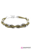 Paparazzi "Hard to PerSUEDE - Green" bracelet Paparazzi Jewelry