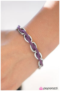 Paparazzi "Hard To PerSUEDE - Purple" bracelet Paparazzi Jewelry