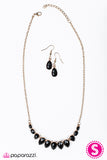 Paparazzi "Harlem Heirloom" Black Necklace & Earring Set Paparazzi Jewelry