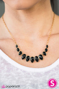 Paparazzi "Harlem Heirloom" Black Necklace & Earring Set Paparazzi Jewelry