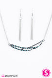 Paparazzi "Harlem Moon" Blue Necklace & Earring Set Paparazzi Jewelry