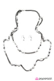 Paparazzi "Harmonious Dissonance" White Necklace & Earring Set Paparazzi Jewelry