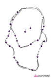 Paparazzi "Harmonious Dissonance" Purple Necklace & Earring Set Paparazzi Jewelry