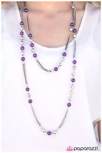 Paparazzi "Harmonious Dissonance" Purple Necklace & Earring Set Paparazzi Jewelry