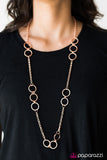 Paparazzi "Has A Ring To It" Copper Necklace & Earring Set Paparazzi Jewelry