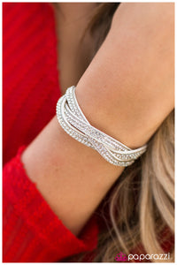 Paparazzi "Haters Gonna Hate" White Wrap Bracelet Paparazzi Jewelry