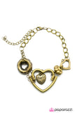 Paparazzi "Have A Heart" Brass Bracelet Paparazzi Jewelry