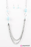 Paparazzi "Have An ICE Day" Blue Necklace & Earring Set Paparazzi Jewelry