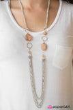 Paparazzi "Have An ICE Day" Brown Necklace & Earring Set Paparazzi Jewelry