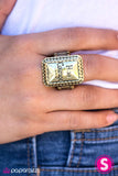 Paparazzi "Have Courage - Brass" ring Paparazzi Jewelry
