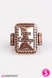 Paparazzi "Have Courage - Copper" ring Paparazzi Jewelry
