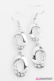 Paparazzi "Have Money To Burn" White Earrings Paparazzi Jewelry