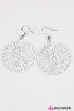 Paparazzi "Having A Merry Time - White" earring Paparazzi Jewelry