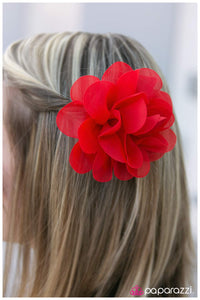 Paparazzi "Hawaiian Escape - Red" hair clip Paparazzi Jewelry