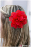 Paparazzi "Hawaiian Escape - Red" hair clip Paparazzi Jewelry