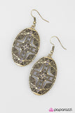 Paparazzi "Head Over Boots - Brass" earring Paparazzi Jewelry