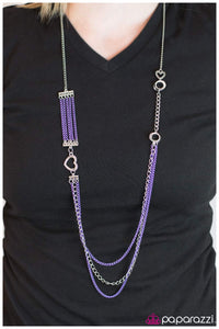 Paparazzi "Head Over Heels" Purple Necklace & Earring Set Paparazzi Jewelry