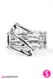 Paparazzi "Head Over Shimmer - Silver" ring Paparazzi Jewelry