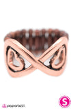 Paparazzi "Heart and Soul" Copper Ring Paparazzi Jewelry