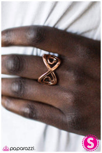 Paparazzi "Heart and Soul" Copper Ring Paparazzi Jewelry