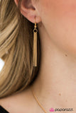 Paparazzi "HEARTBEAT Street" Gold Necklace & Earring Set Paparazzi Jewelry